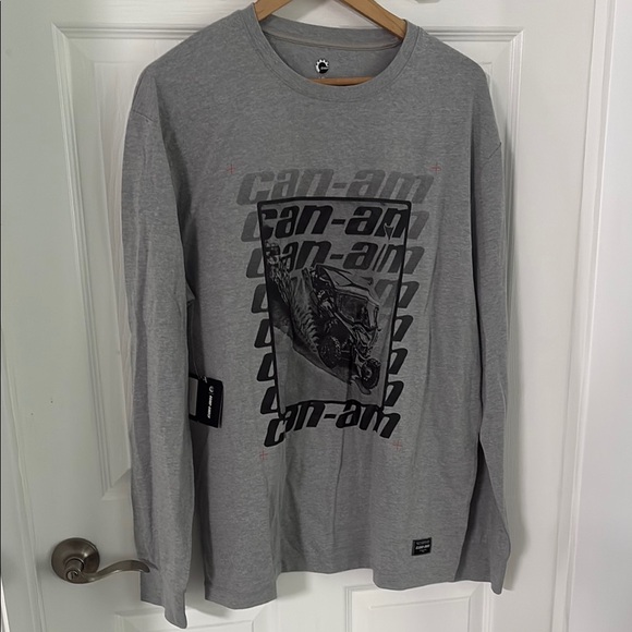 Canam Gray Long Sleeve Tee - Picture 1 of 3